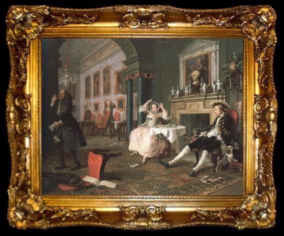 framed  William Hogarth shortly after the marriage, ta009-2